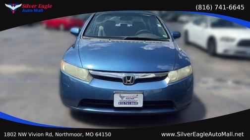Blue 2007 Honda Civic LX