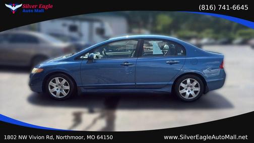 Blue 2007 Honda Civic LX