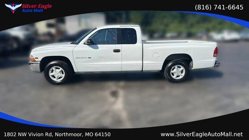 White 1999 Dodge Dakota SLT Club Cab
