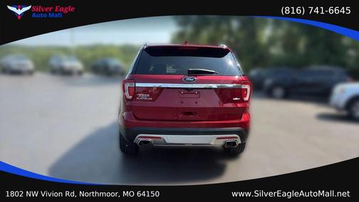 Red 2017 Ford Explorer sport