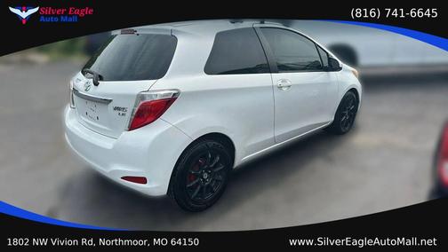 White 2014 Toyota Yaris LE