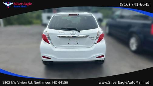 White 2014 Toyota Yaris LE
