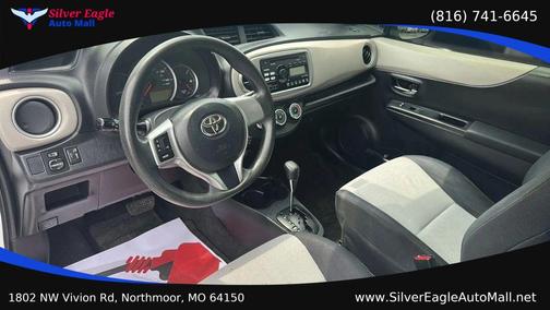 White 2014 Toyota Yaris LE