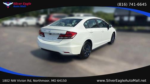 White 2013 Honda Civic LX
