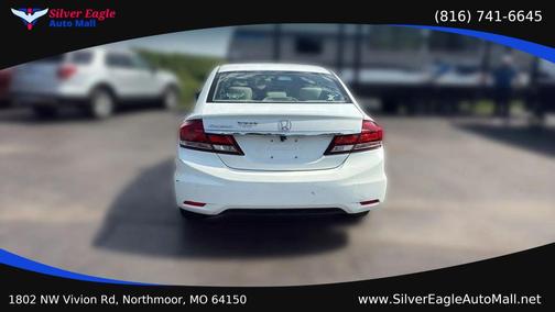 White 2013 Honda Civic LX