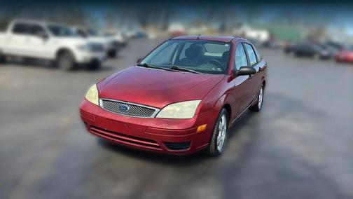Red 2005 Ford Focus ZX4 S