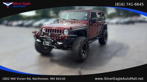 Red 2007 Jeep Wrangler Unlimited Sahara