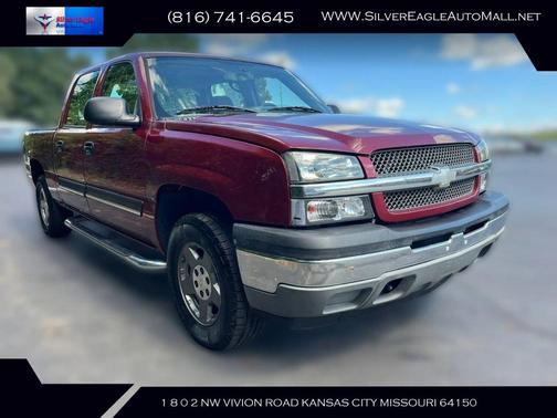 Red 2005 Chevrolet Silverado 1500 LS Crew Cab