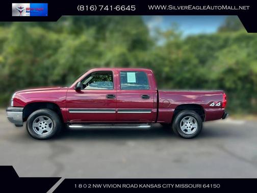 Red 2005 Chevrolet Silverado 1500 LS Crew Cab