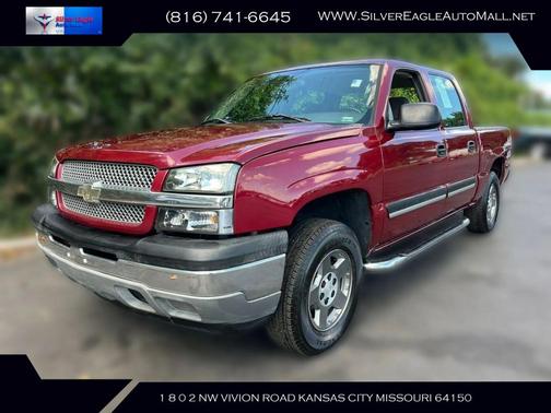 Red 2005 Chevrolet Silverado 1500 LS Crew Cab