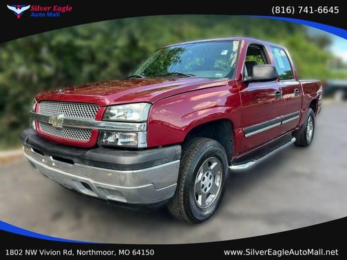 Red 2005 Chevrolet Silverado 1500 LS Crew Cab