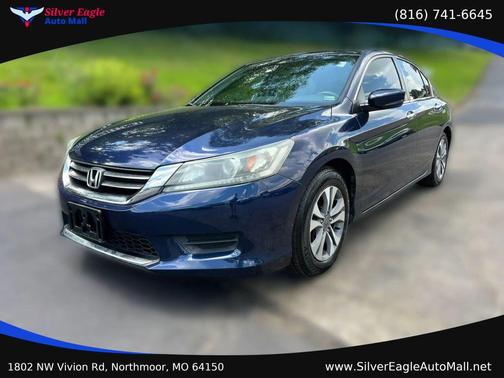 Blue 2015 Honda Accord LX Sedan 4D