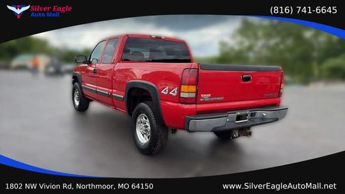 Red 2000 Chevrolet Silverado 2500 LS Extended Cab