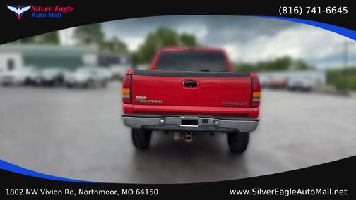 Red 2000 Chevrolet Silverado 2500 LS Extended Cab