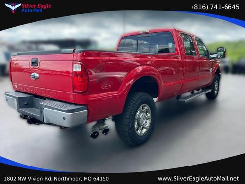 Red 2015 Ford F-350 Lariat