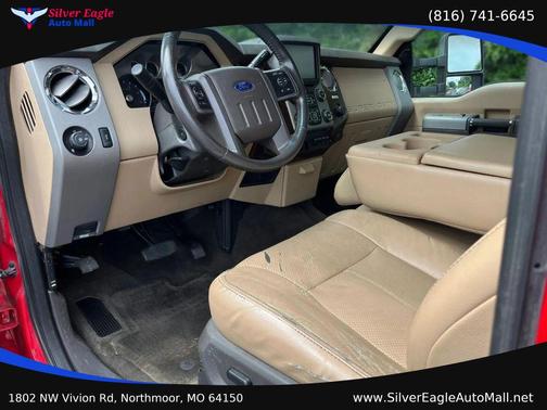 Red 2015 Ford F-350 Lariat