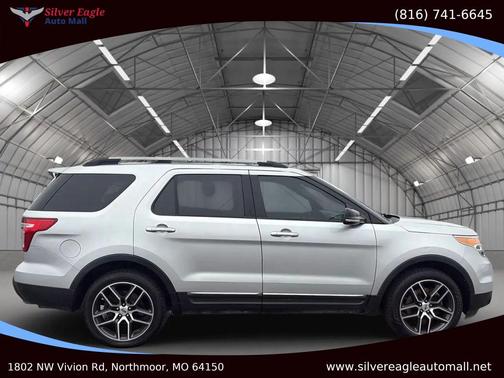 Silver 2015 Ford Explorer XLT