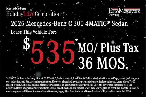 2025 Mercedes-Benz C-Class C 300 4MATIC