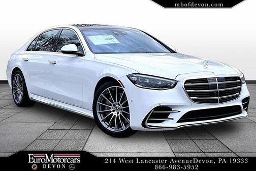 Moonlight White 2026 Mercedes-Benz S-Class