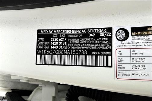 2022 Mercedes-Benz S-Class S 580 4MATIC