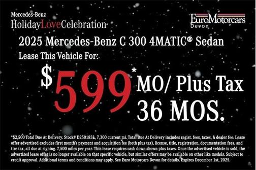 2025 Mercedes-Benz C-Class C 300 4MATIC
