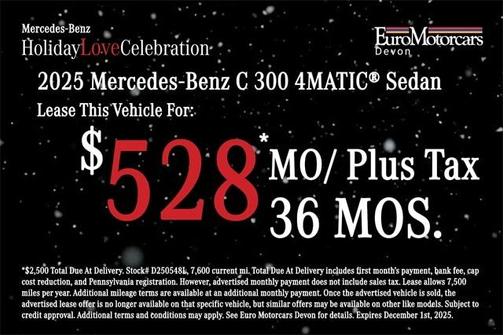 2025 Mercedes-Benz C-Class C 300 4MATIC