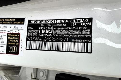 2025 Mercedes-Benz C-Class C 300 4MATIC