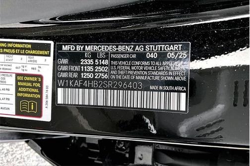 2025 Mercedes-Benz C-Class C 300 4MATIC