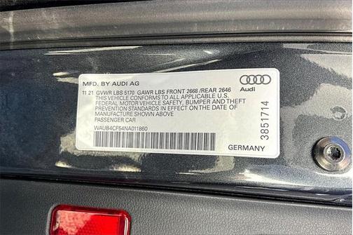 2022 Audi S5 3.0T Prestige