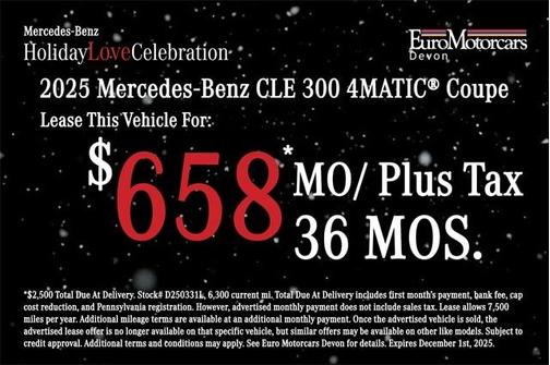 2025 Mercedes-Benz CLE 300 Base 4MATIC