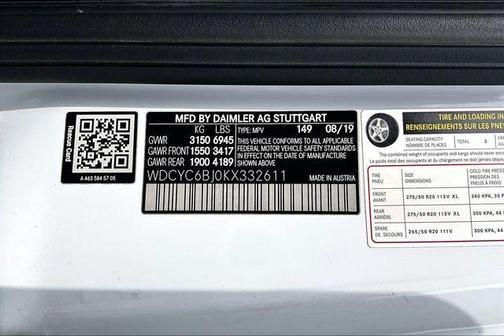 2019 Mercedes-Benz G-Class G 550 4MATIC