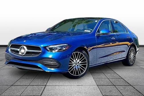 Blue 2024 Mercedes-Benz C-Class C 300 4MATIC