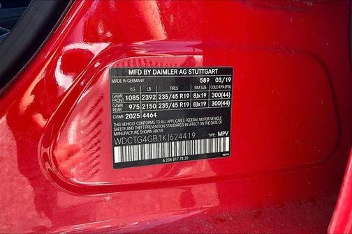 Jupiter Red 2019 Mercedes-Benz GLA 250 Base 4MATIC