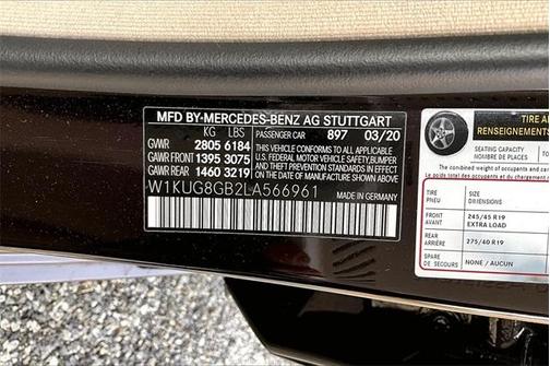 2020 Mercedes-Benz S-Class S 560 4MATIC