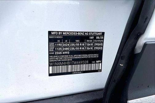 Polar White 2026 Mercedes-Benz GLB 250 Base 4MATIC