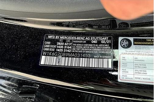 2021 Mercedes-Benz S-Class S 580 4MATIC