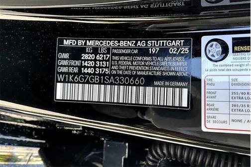2025 Mercedes-Benz S-Class S 580 4MATIC