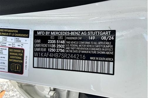2025 Mercedes-Benz C-Class C 300 4MATIC
