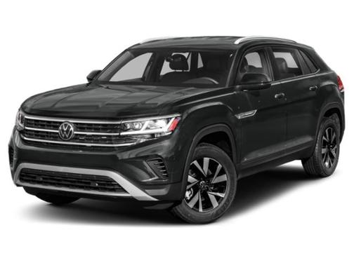 Deep Black Pearl 2022 Volkswagen Atlas Cross Sport 3.6L V6 SE w/Technology