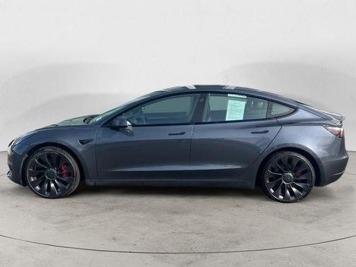 Midnight Silver Metallic 2022 Tesla Model 3 Performance