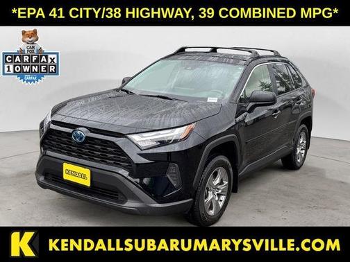 Midnight Black Metallic 2024 Toyota RAV4 Hybrid LE