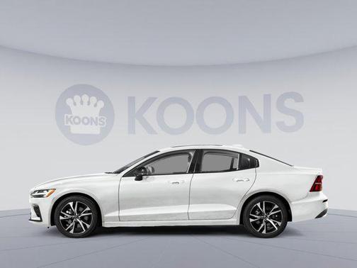 Crystal White Metallic 2024 Volvo S60 B5 Plus Dark Theme