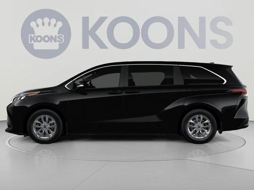Midnight Black Metallic 2026 Toyota Sienna LE