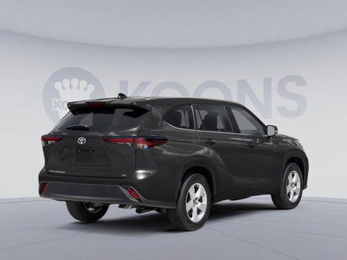 Midnight Black Metallic 2025 Toyota Highlander LE