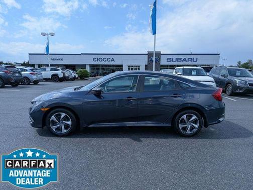 Blue 2021 Honda Civic LX