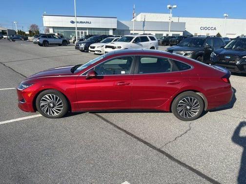 Red 2023 Hyundai SONATA Hybrid Limited