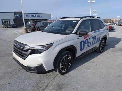 Crystal White Pearl 2025 Subaru Forester Hybrid Limited