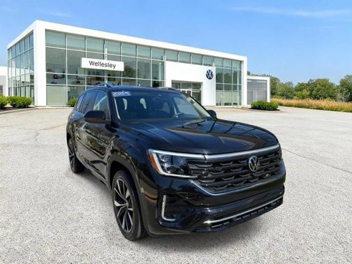 Deep Black Pearl Effect 2025 Volkswagen Atlas 2.0T SEL Premium R-Line
