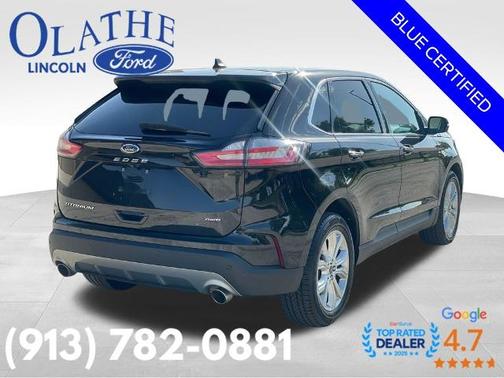 AGATE BLACK METALLIC 2021 Ford Edge TITANIUM