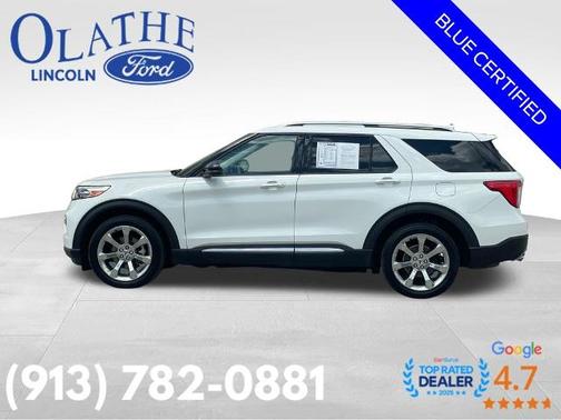STAR WHITE MET TRI-COAT 2020 Ford Explorer PLATINUM
